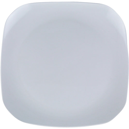 Yanco Square Plate MD-412 Crafted from high-quality melamine, this plate is not only durable but also dishwasher safe, ensuring you can use it over and over again without worrying about cracks or chips. Measuring 11-1/2"L x 11-1/2"W, this square plate is ideal for serving a variety of dishes, from appetizers to entrees. The sleek white finish adds a touch of elegance to any table setting, making it perfect for both casual and formal occasions.
