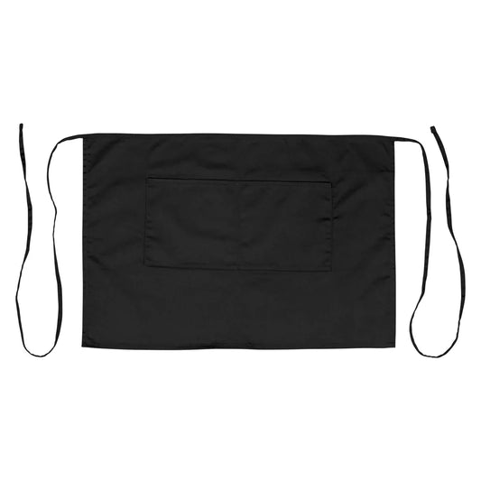 Winco WA-2819K/2819W, 28"x19", half size, B/W Bistro Apron, EA