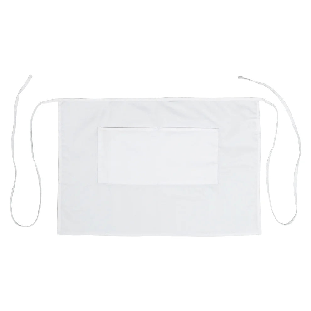 Winco WA-2819K/2819W, 28"x19", half size, B/W Bistro Apron, EA