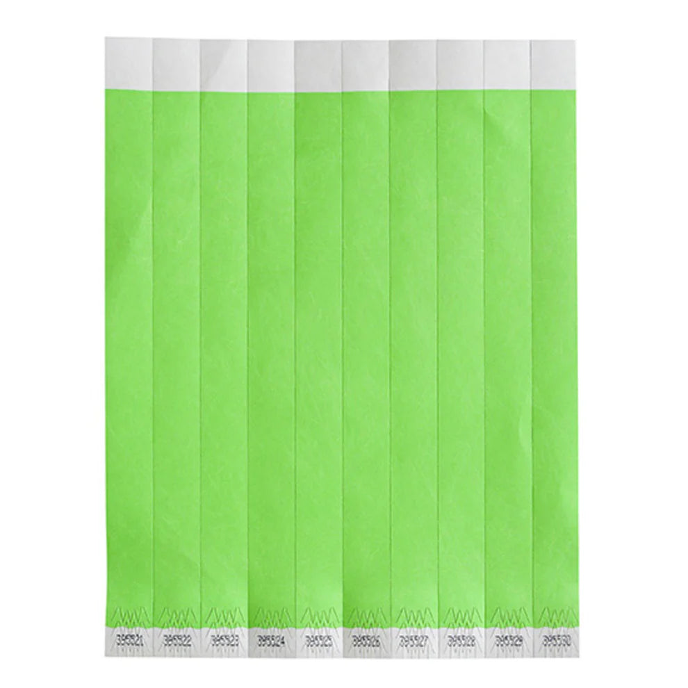 Winco WB-100B-D to WB-VIP, 3/4"x9.5", 500/Pack Tyvek Wristbands