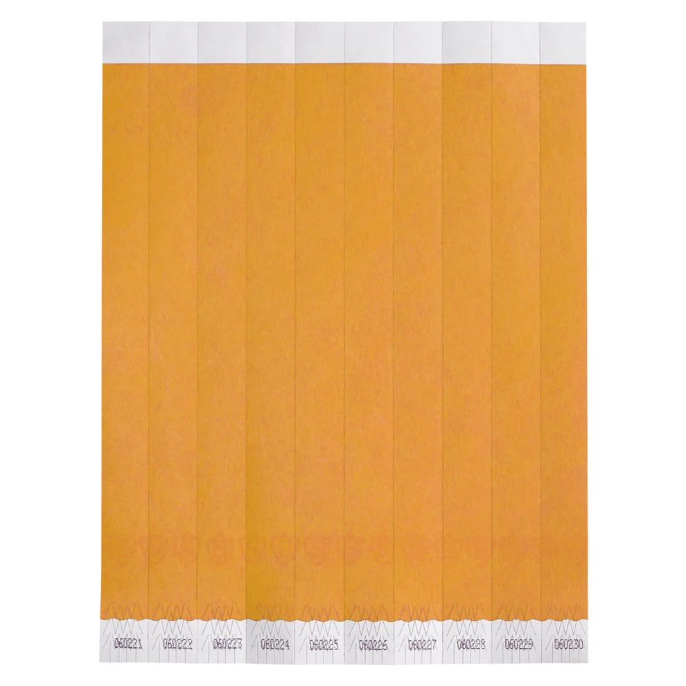 Winco WB-100B-D to WB-VIP, 3/4"x9.5", 500/Pack Tyvek Wristbands