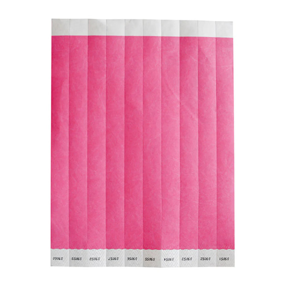 Winco WB-100B-D to WB-VIP, 3/4"x9.5", 500/Pack Tyvek Wristbands