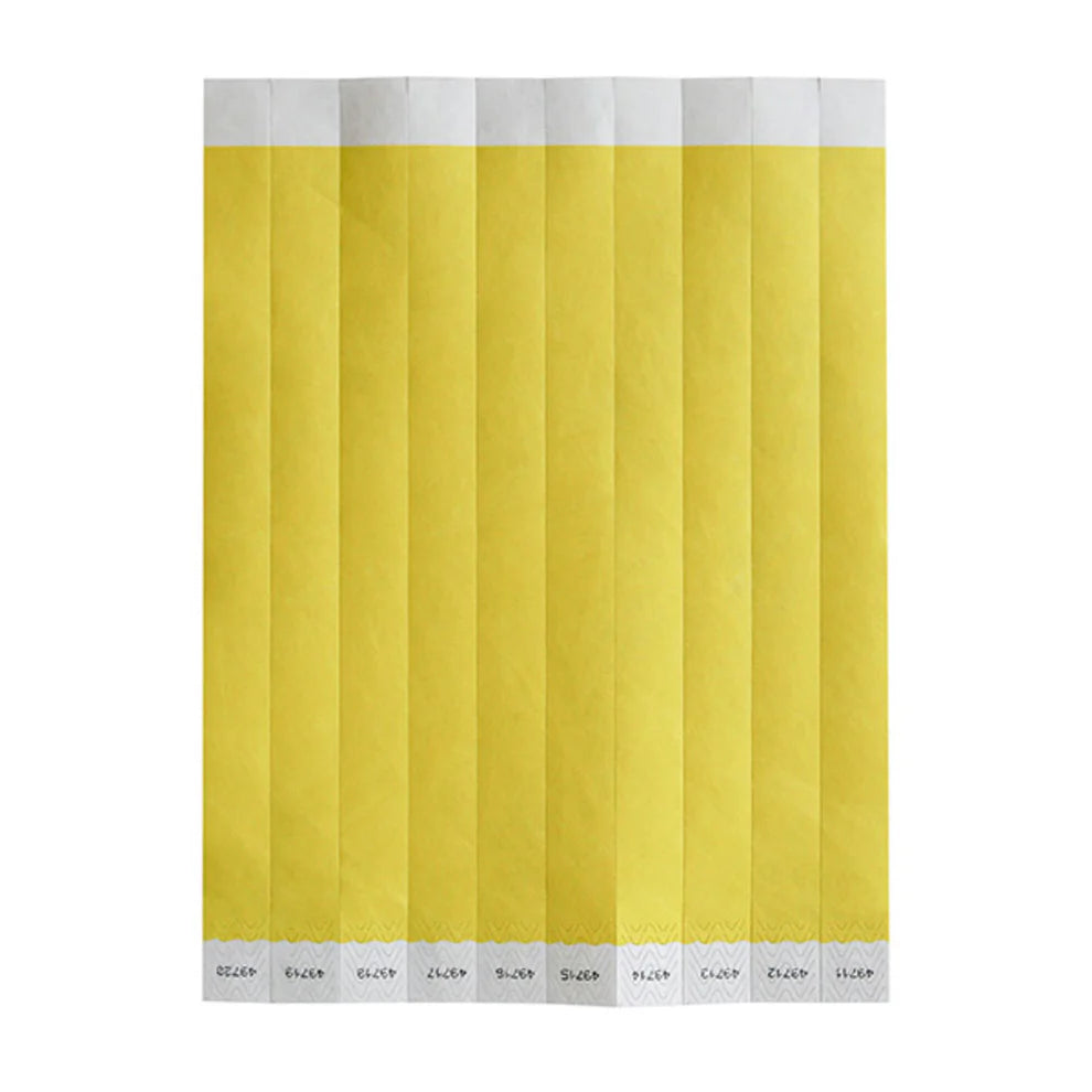 Winco WB-100B-D to WB-VIP, 3/4"x9.5", 500/Pack Tyvek Wristbands