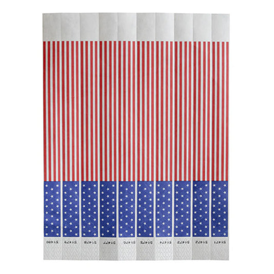 Winco WB-100B-D to WB-VIP, 3/4"x9.5", 500/Pack Tyvek Wristbands