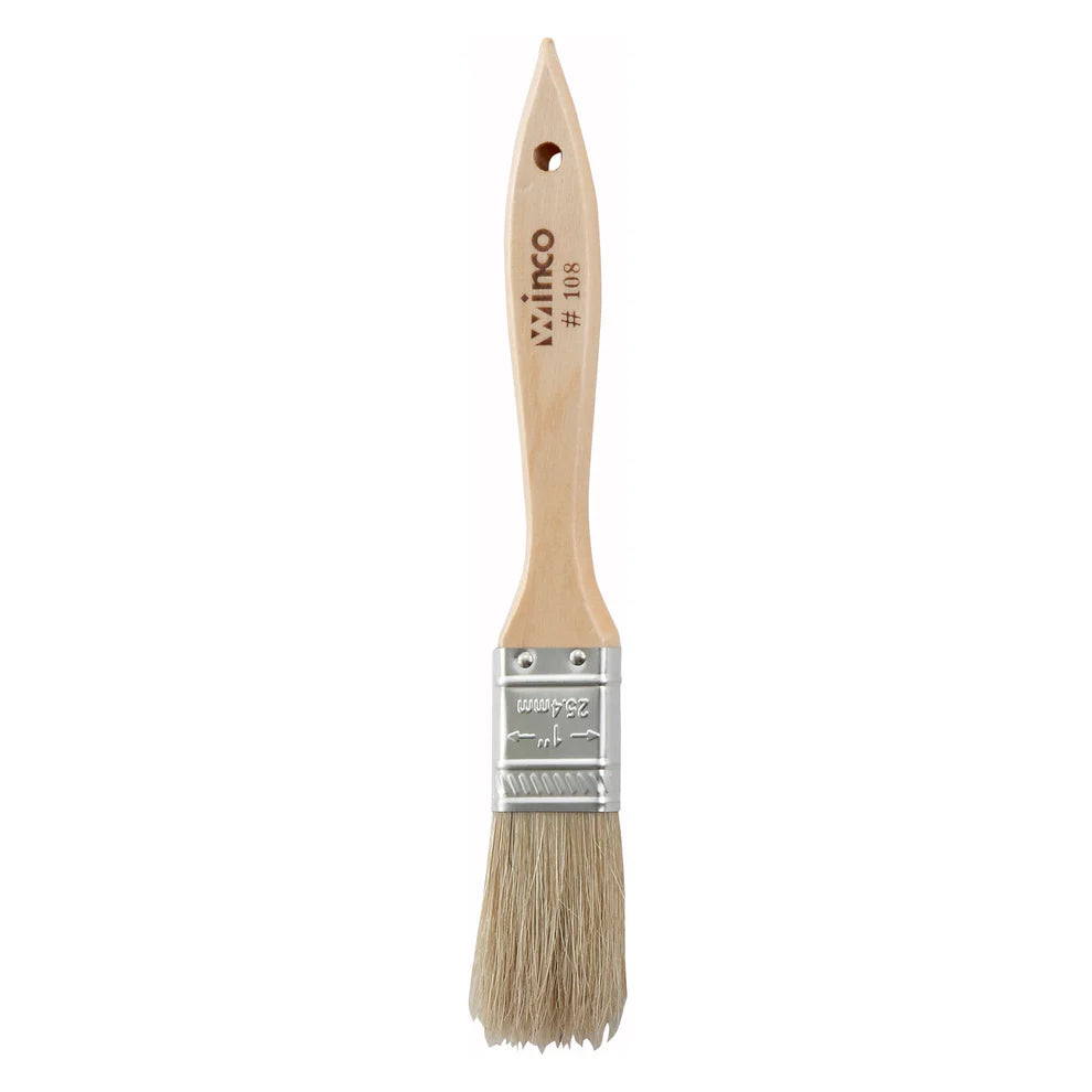 Winco WBR-10 to 40, 1-4" Wide Boar Bristle Pastry Brush, EA