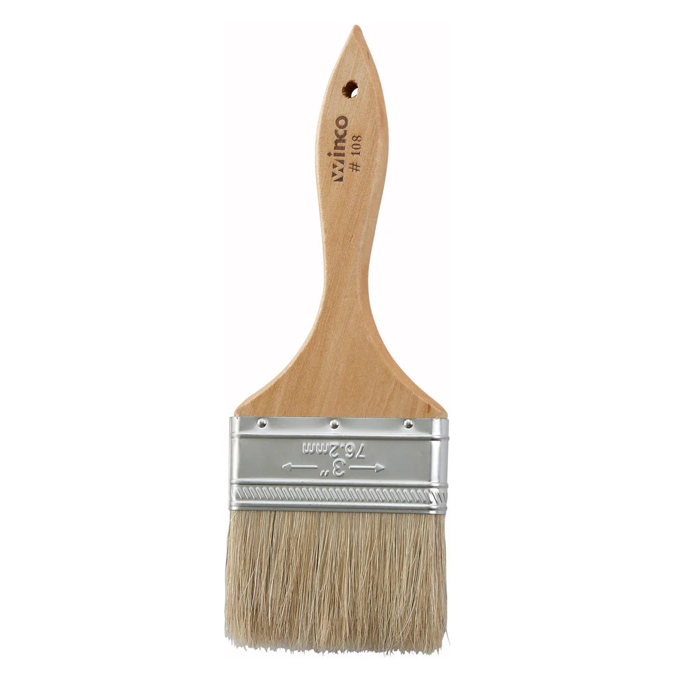 Winco WBR-10 to 40, 1-4" Wide Boar Bristle Pastry Brush, EA