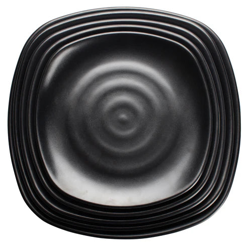 Winco WDM013-301 to 306, 8.75-13.75", 12/24 pcs, Black Melamine Plate