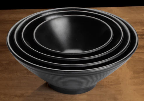 Winco WDM014-302-304, 6-7/8" to 9", 24pcs Balck Melamine Bowl