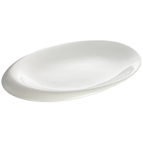 Winco WDP004-209-213, 6-24pcs Creamy White Porcelain Oval Bowl