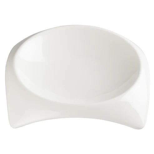 Winco WDP005-101-103, 12-36pcs Bright White Porcelain Square Deep Bowl