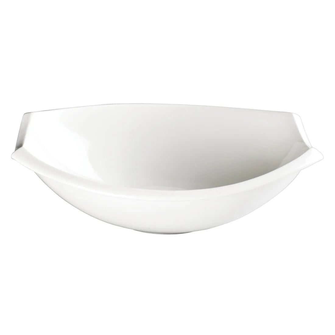 Winco WDP006-204-206, 12-36pcs Creamy White Porcelain Oval Bowl
