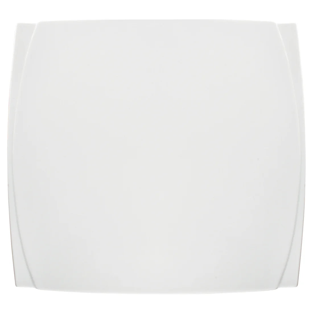 Winco WDP009-101-103, 6-24pcs Bright White Porcelain Square Platter