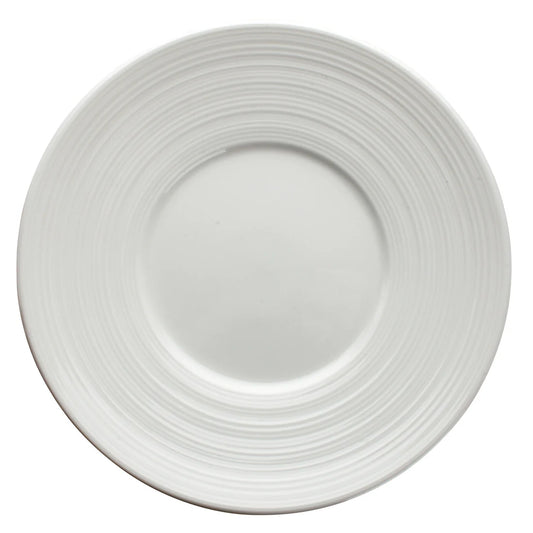 Winco WDP022-105-110, 12-48pcs Bright White Porcelain Round Plate