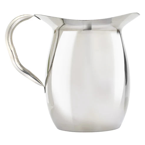 Winco WPB-2C-3C 2-3qt Stainless Steel Bell Pitcher w/Ice Catcher