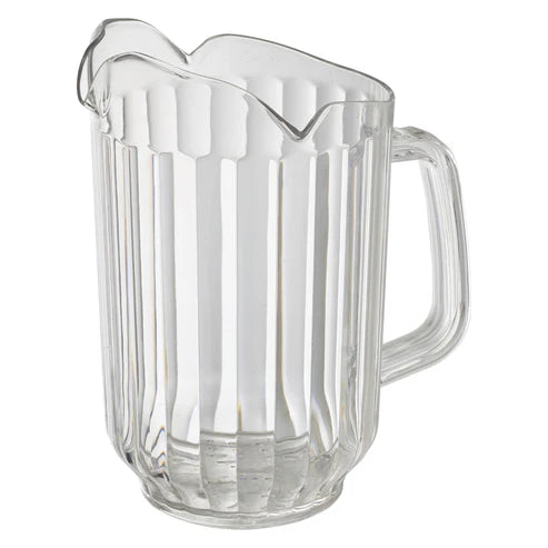 Winco WPCT-60A-60C, 60oz PC 3 Spout Amber/Clear Pitcher