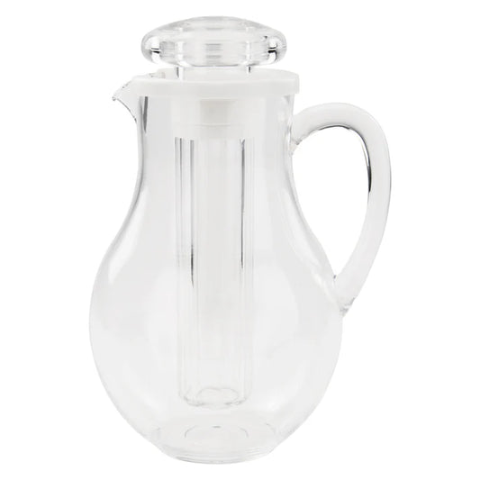 Winco WPIT-19, 64oz PC Pitcher w/Ice Tube Core