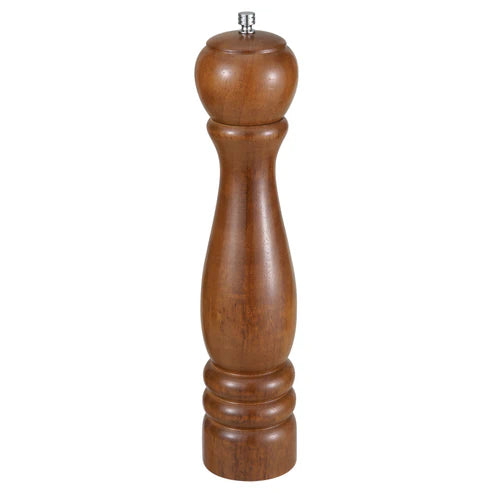 Winco WPM-08 to WPM-18, 8-18" Oak Finish Traditional Pepper Mill
