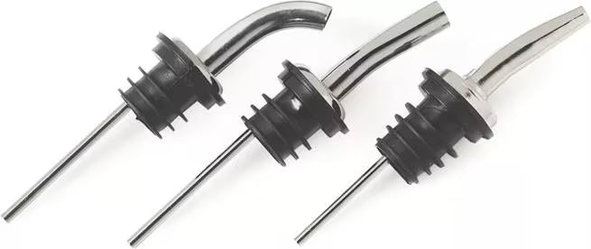 Chrome Tapered with Screen Liquor Pourer, WPM2538, 12/case
