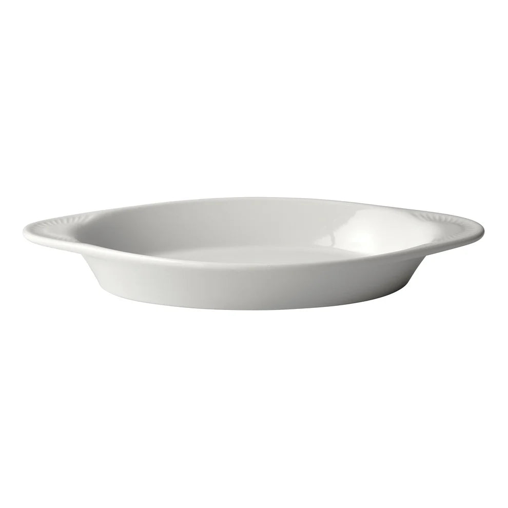 Winco WRD-12 to WRD-8, 8–25 oz, Case Packs Welsh Rarebit White Porcelain Oval Baking Dishes