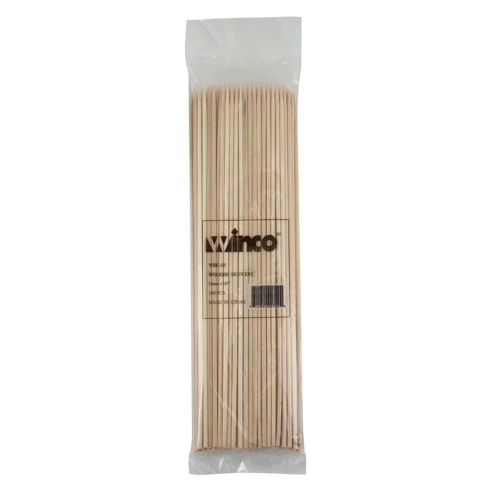 Winco WSK-06 to 12, 6"-12" 100/bag Bamboo Skewers
