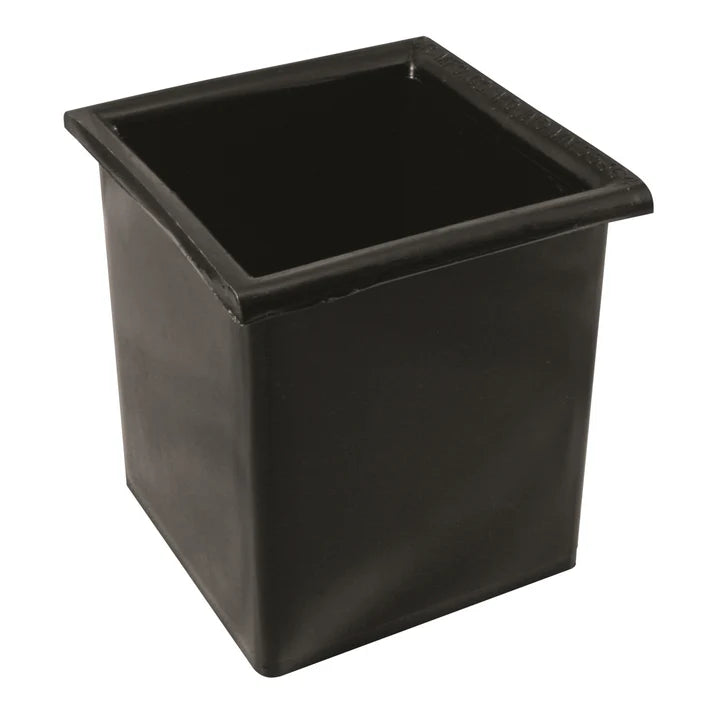 Bar Maid Bottle Well 6/Pack made from durable black polyethylene. Ideal for organizing bottles in bars and restaurants, these bottle wells provide easy access and a neat appearance.  Features: