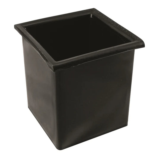 Bar Maid Bottle Well 6/Pack made from durable black polyethylene. Ideal for organizing bottles in bars and restaurants, these bottle wells provide easy access and a neat appearance.  Features: