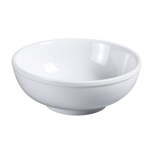 Yanco Salad Bowl AC-6-M is a stylish and functional choice for serving fresh green salads and a variety of other dishes. Crafted from high-quality porcelain with a super white finish, this bowl enhances food presentation while complementing any dining setting. Its rolled edges add a touch of elegance and durability, making it ideal for restaurants, diners, cafeterias, and catering events. 