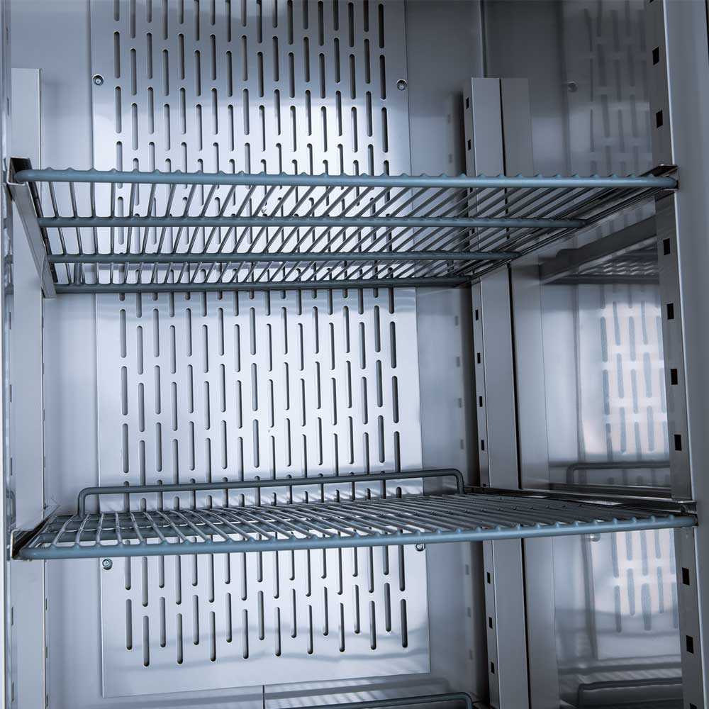 Single-door 29-inch reach-in freezer with a 32-inch depth, stainless steel interior and exterior, 21.68 cubic foot storage capacity, and top-mounted compressor.