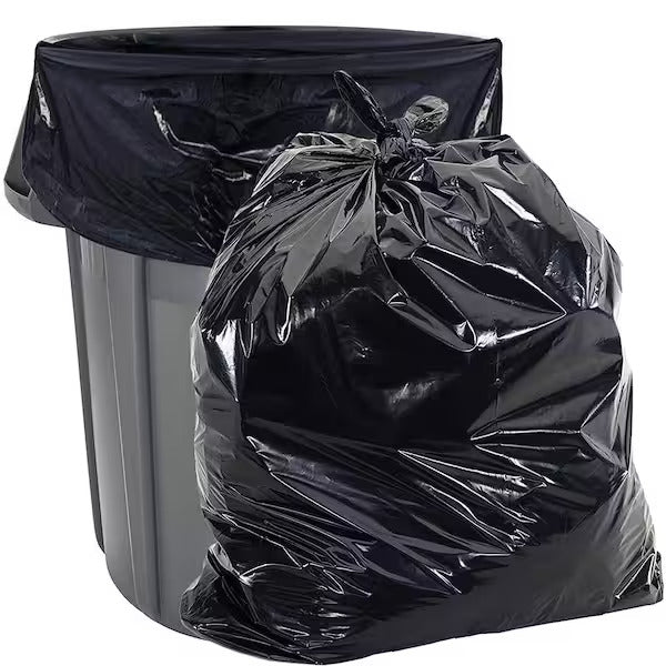 Mint-X 60 Gal. 38 in. x 58 in. 1.3 Mil Black Rodent Repellent Trash Bags