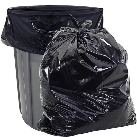Mint-X 60 Gal. 38 in. x 58 in. 1.3 Mil Black Rodent Repellent Trash Bags