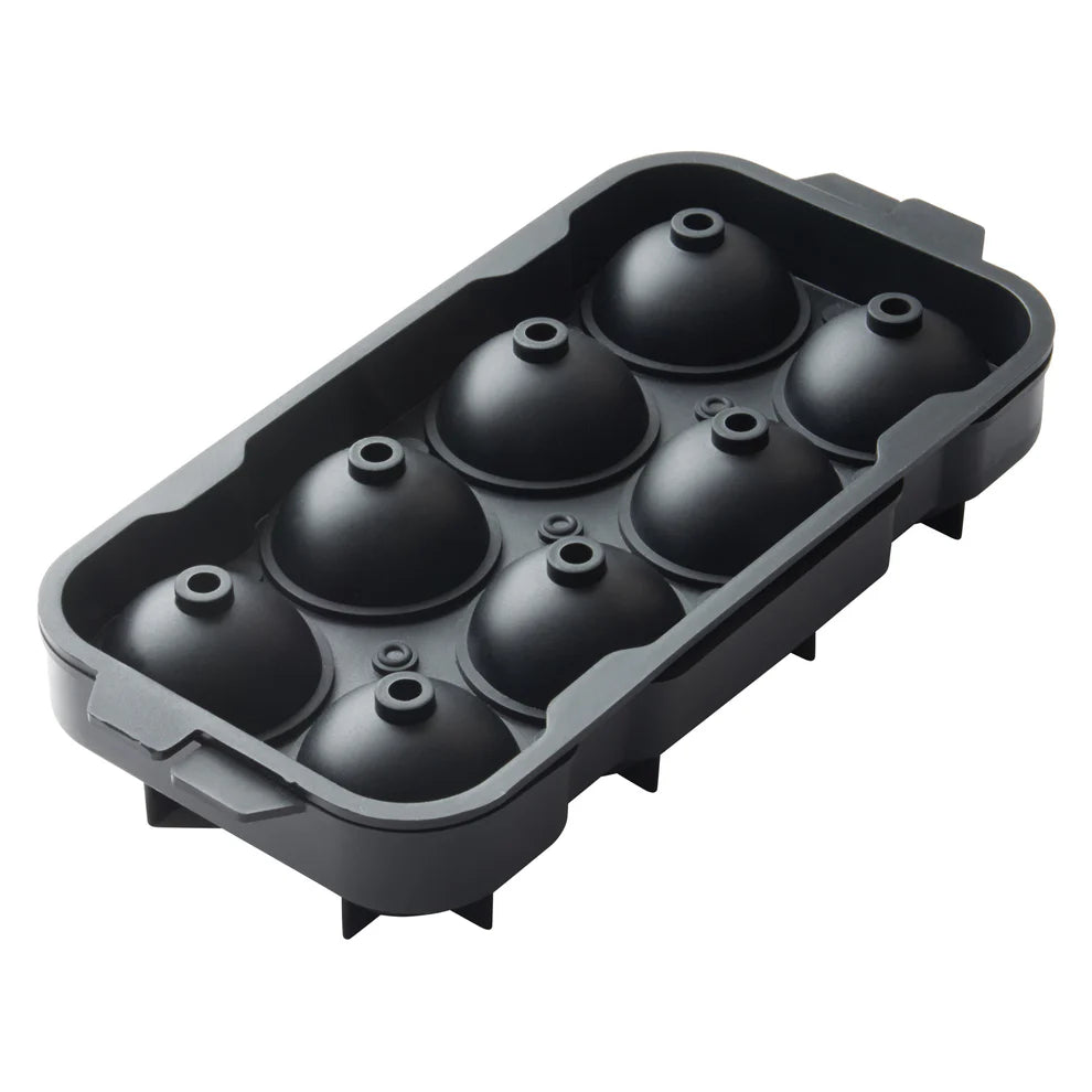 Winco ICCP-8K, 8 Sphere Silicone Ice Tray, Black