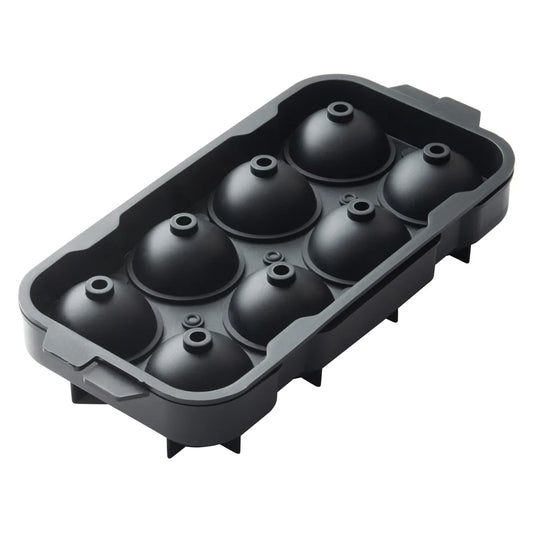 Winco ICCP-8K, 8 Sphere Silicone Ice Tray, Black