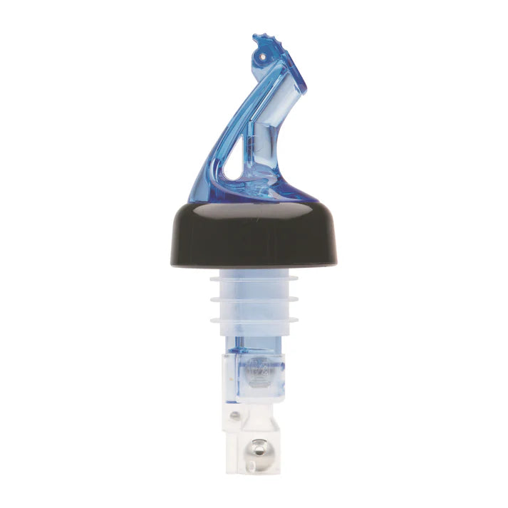 (1oz Blue, 1oz Clear, 1oz Red, 1-1/4oz Blue, 1-1/4oz Clear, 1-1/2oz Blue, 1-1/2oz Clear) Bar Maid Premium Pourers 12Pourers/Pack measured pourers provide accurate, consistent pours and place the power over profits in the hands of the bar owner.
