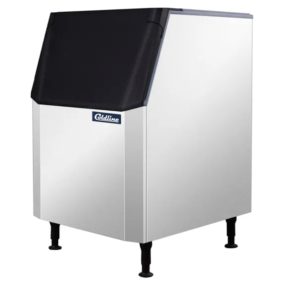 Coldline B445-30 commercial ice storage bin with 445 lb. ice capacity and durable stainless steel construction. Designed for restaurants, bars, hotels, and foodservice kitchens requiring high-capacity ice storage, easy access, and reliable performance in busy commercial environments.