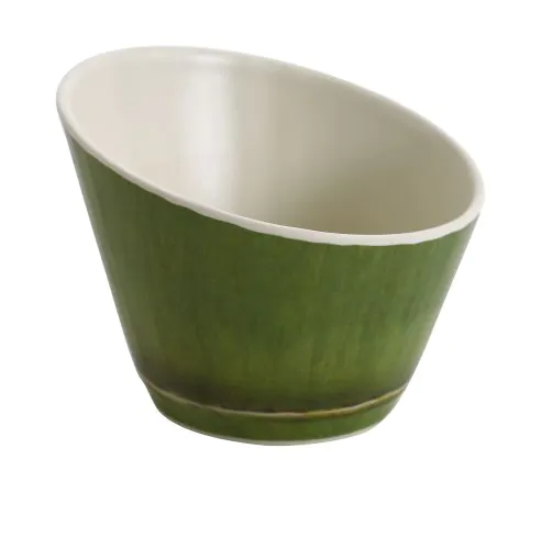 Yanco Sheer Bowl BA-406 It is made from durable and reliable melamine material, which makes the bowl look like ceramics. You can use these unique round bowls to serve such Asian dishes like rice, miso soup, noodles or salads. Thanks to the stylish Bamboo collection style, the bowl will perfectly fit any food-serving establishment design. Performed in unique design With natural bamboo look, such melamine tableware is an ideal solution for those who choose high-quality, durable and affordable dinnerware