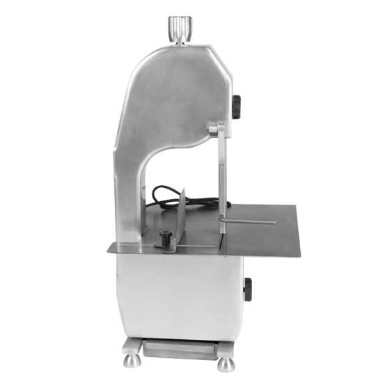 Prepline PLS64 64-inch blade meat and bone saw, stainless steel tabletop design, ideal for precision cutting in butcher shops and commercial kitchens.