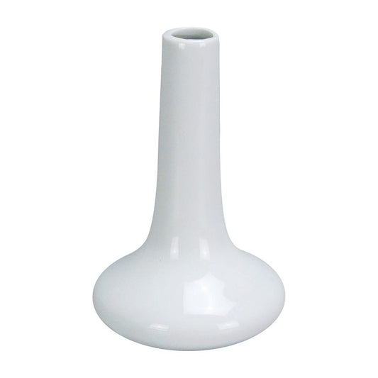 Yanco Bud Vase BV-1 is a refined and elegant addition to any dining table or decor setting. Designed with a wide base for maximum stability and a slender neck to gracefully hold fresh or artificial flowers, this vase enhances any space with its simple yet distinctive appeal. Crafted from high-quality porcelain with a smooth white glaze, it seamlessly complements both classic and modern interiors, making it perfect for restaurants, banquet halls, and home decor.