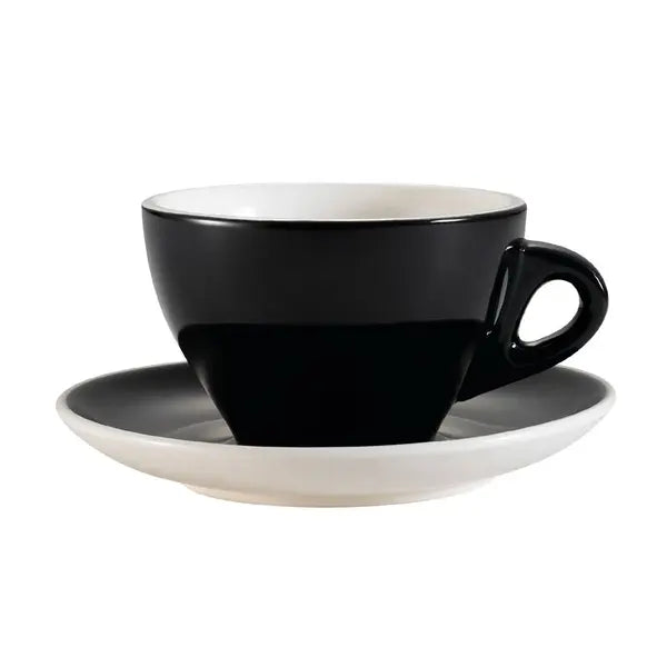 11oz Porcelain Cup & Saucer Set For Coffee and Tea