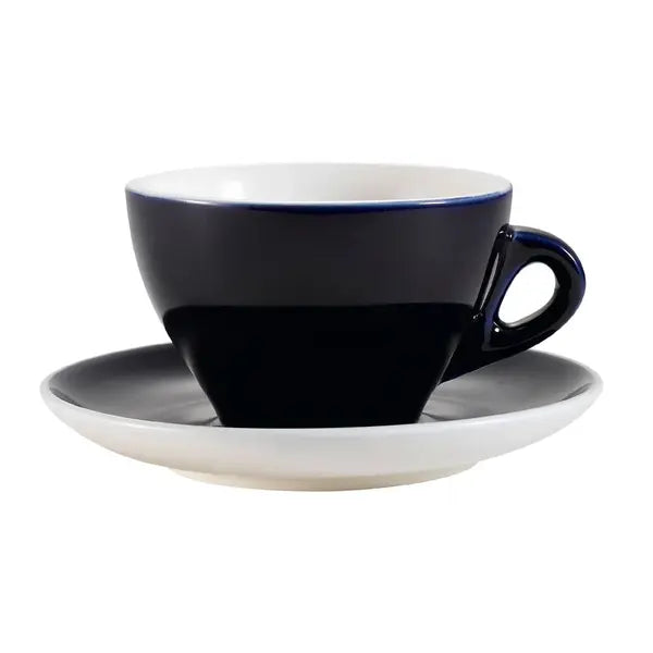 11oz Porcelain Cup & Saucer Set For Coffee and Tea