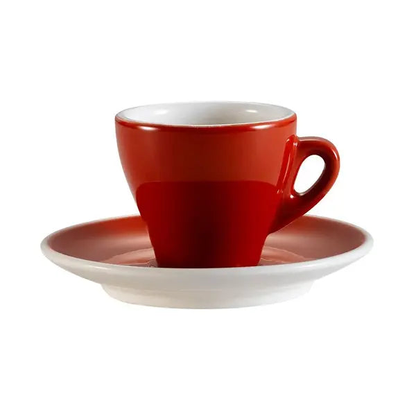 3.5oz Porcelain Cup & Saucer Set For Coffee and Tea
