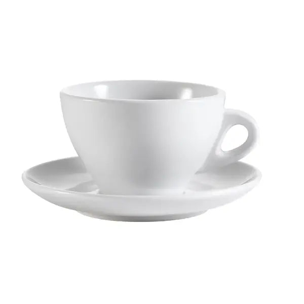 7.5oz Porcelain Cup & Saucer Set For Coffee and Tea