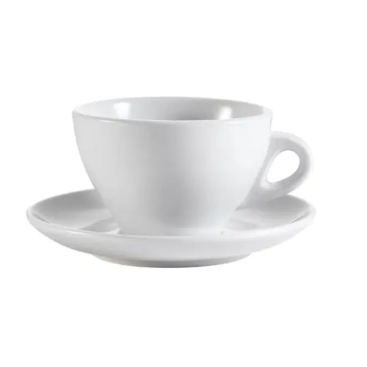 7.5oz Porcelain Cup & Saucer Set For Coffee and Tea