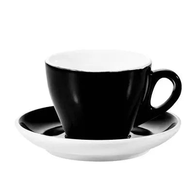 7.5oz Porcelain Cup & Saucer Set For Coffee and Tea