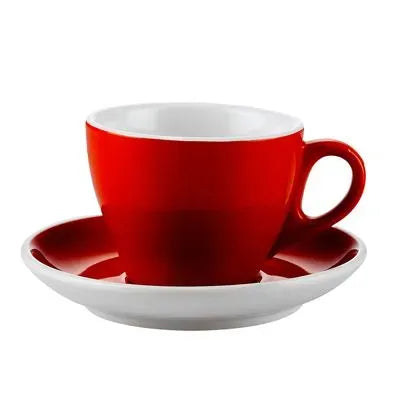 7.5oz Porcelain Cup & Saucer Set For Coffee and Tea