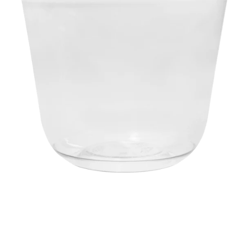 Clear Plastic Disposable U-Shaped Drinking Cups for Iced Coffee