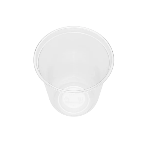 Clear Plastic Disposable U-Shaped Drinking Cups for Iced Coffee
