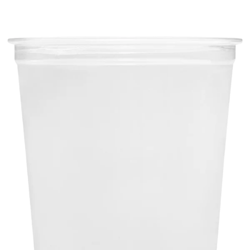 Clear Plastic Disposable U-Shaped Drinking Cups for Iced Coffee