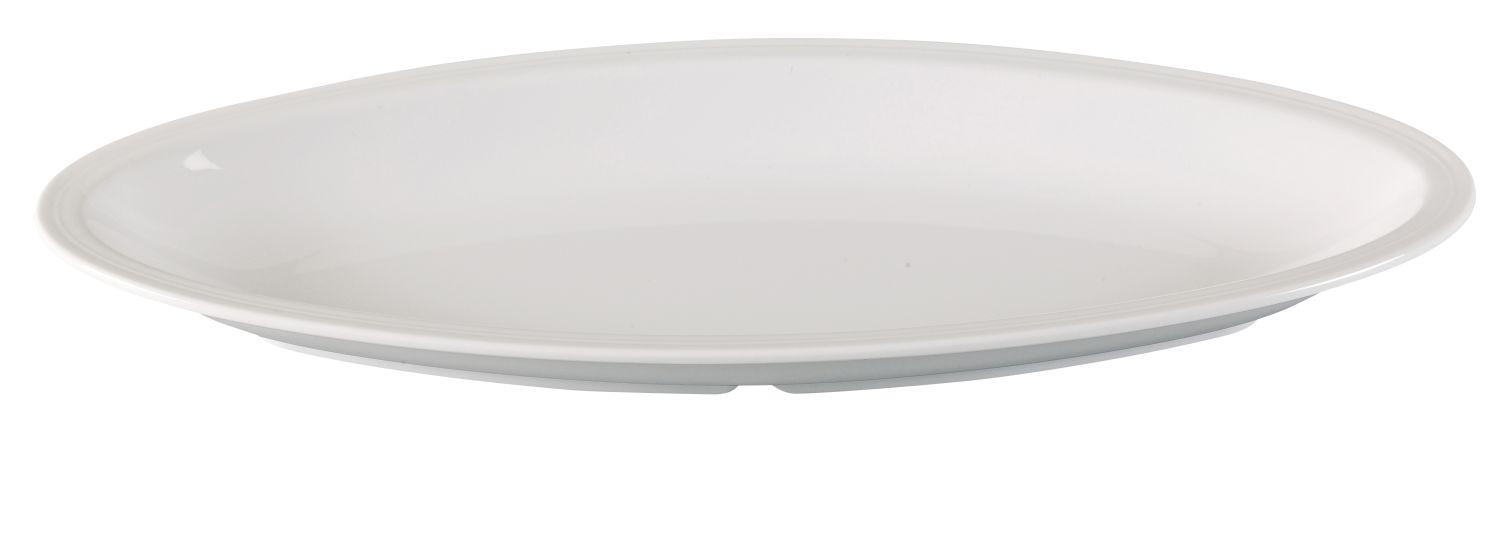 Yanco Deep Platter CAT-5019 12/Pcs Performed in stylish white color, it can be used for serving vegetables, cold cuts, fresh greens or Asian appetizers. Manufactured from durable and reliable melamine, this dinnerware is popular for being unbreakable and affordable at the same time. Thanks to the stylish Catering collection, these platters will perfectly fit any establishment design. They will always look nice in your cafe, restaurant or catering events. 