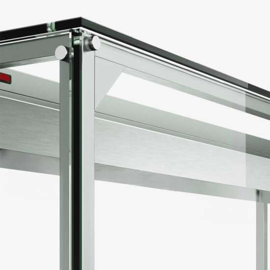 Coldline CBT60-LT 60-inch refrigerated salad bar with a durable stainless steel design, built-in cutting board, and lighted sneeze guard, perfect for showcasing fresh ingredients in commercial settings.