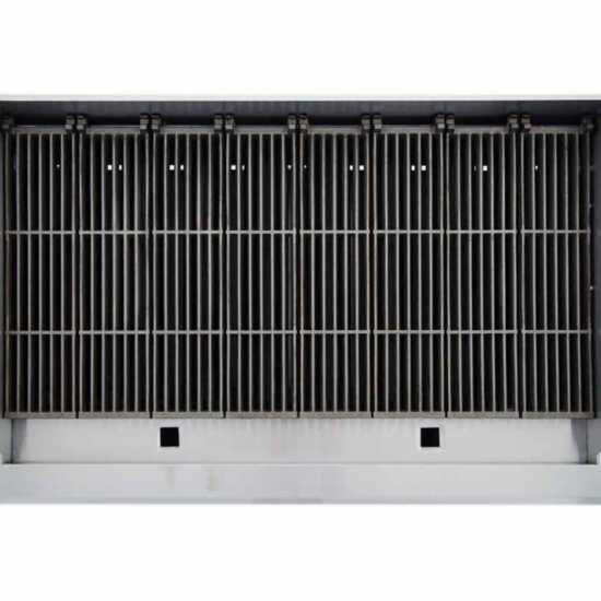 Cookline CCB-60 60" gas countertop radiant charbroiler, offering 150,000 BTUs, perfect for high-capacity grilling in commercial kitchens, designed for efficient cooking of a variety of meats and vegetables.